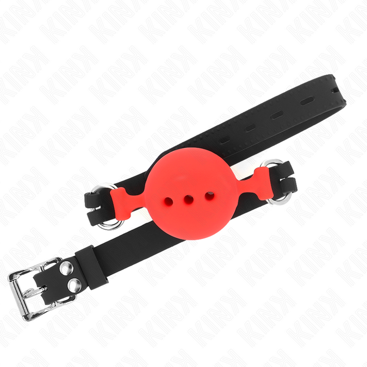 Kink Full Silicone Gag - 55 X 2 CM With 5 CM Ball Size L Red