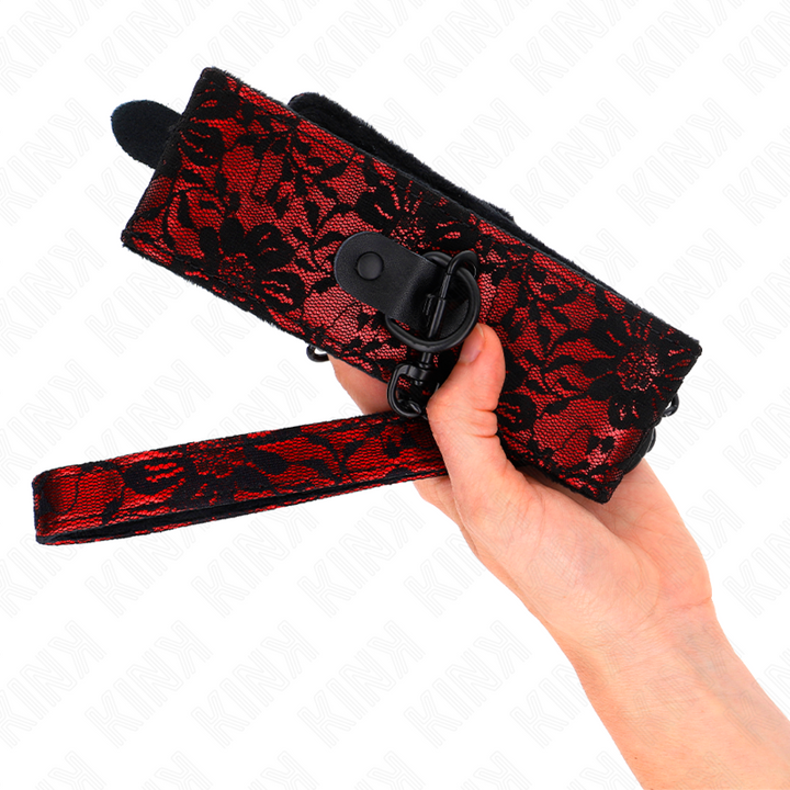 Kink Lace Necklace With - Belt With Real Leather Belt 105 CM /