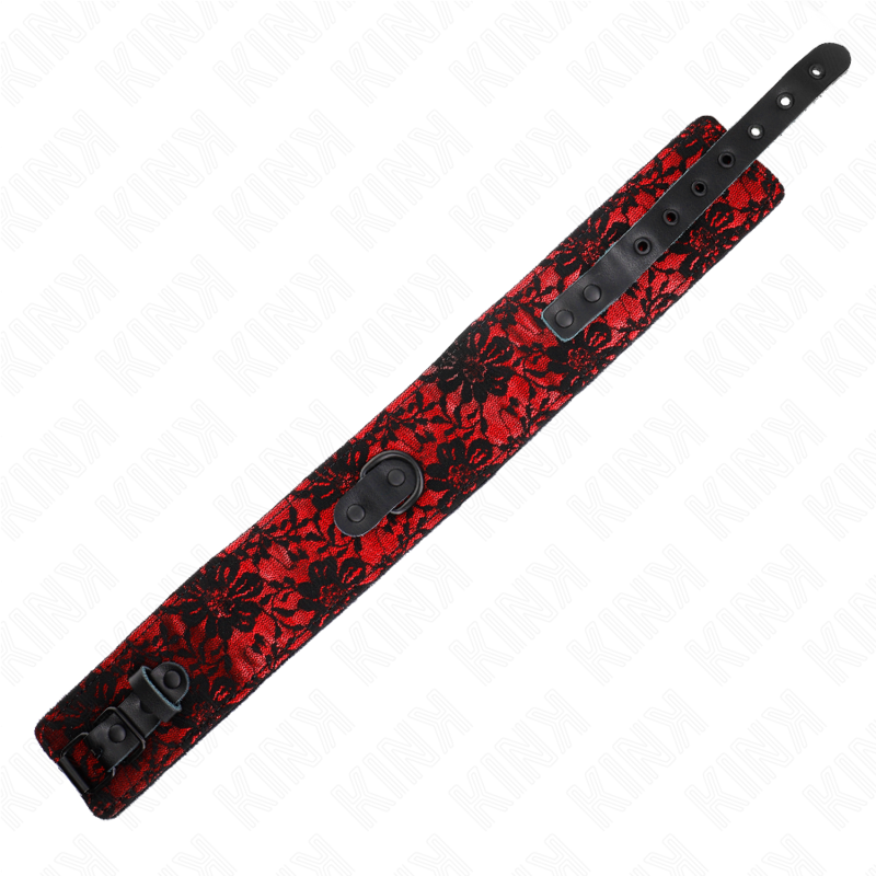 Kink Lace Necklace With - Belt With Real Leather Belt 105 CM /