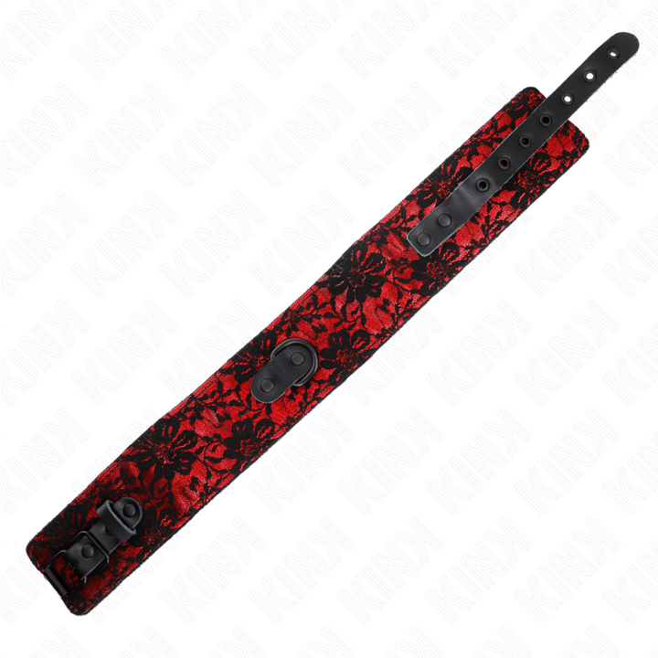 Kink Lace Necklace With - Belt With Real Leather Belt 105 CM /