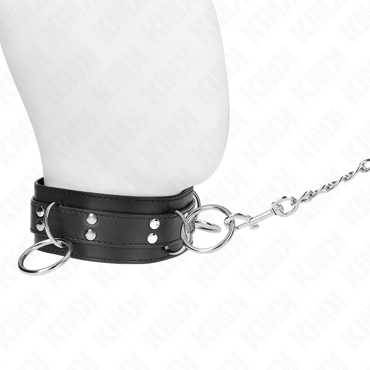Kink 3 Ring Slavery - Necklace With Strap 80 CM 53 X 5 CM