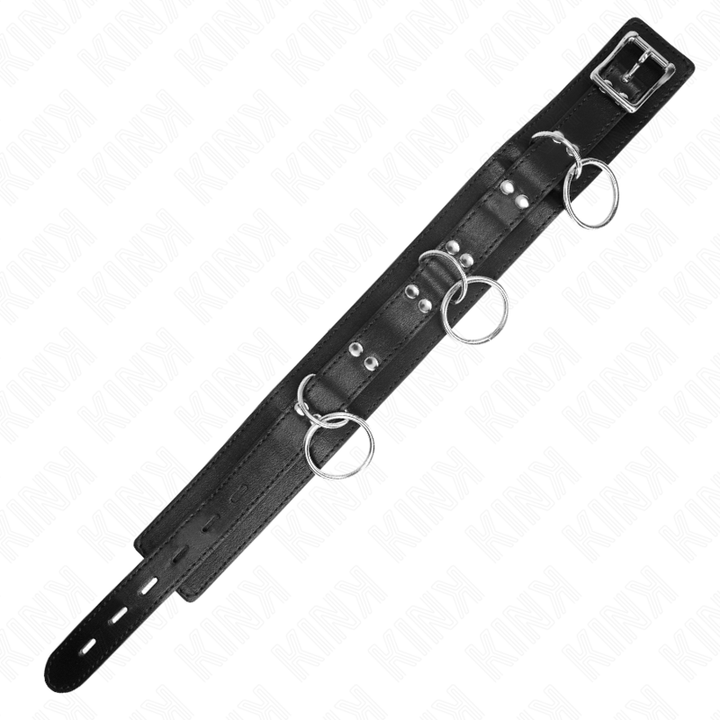 Kink 3 Ring Slavery - Necklace With Strap 80 CM 53 X 5 CM