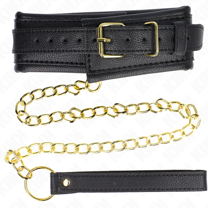 Kink Necklace With Sponge - Imitation Leather Strap Model 1