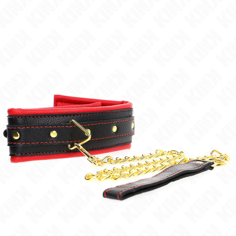 Kink Necklace With Sponge - Imitation Leather Strap Model 2