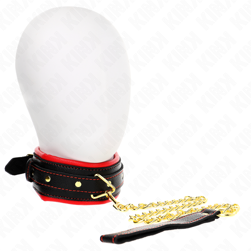 Kink Necklace With Sponge - Imitation Leather Strap Model 2