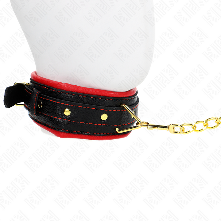 Kink Necklace With Sponge - Imitation Leather Strap Model 2