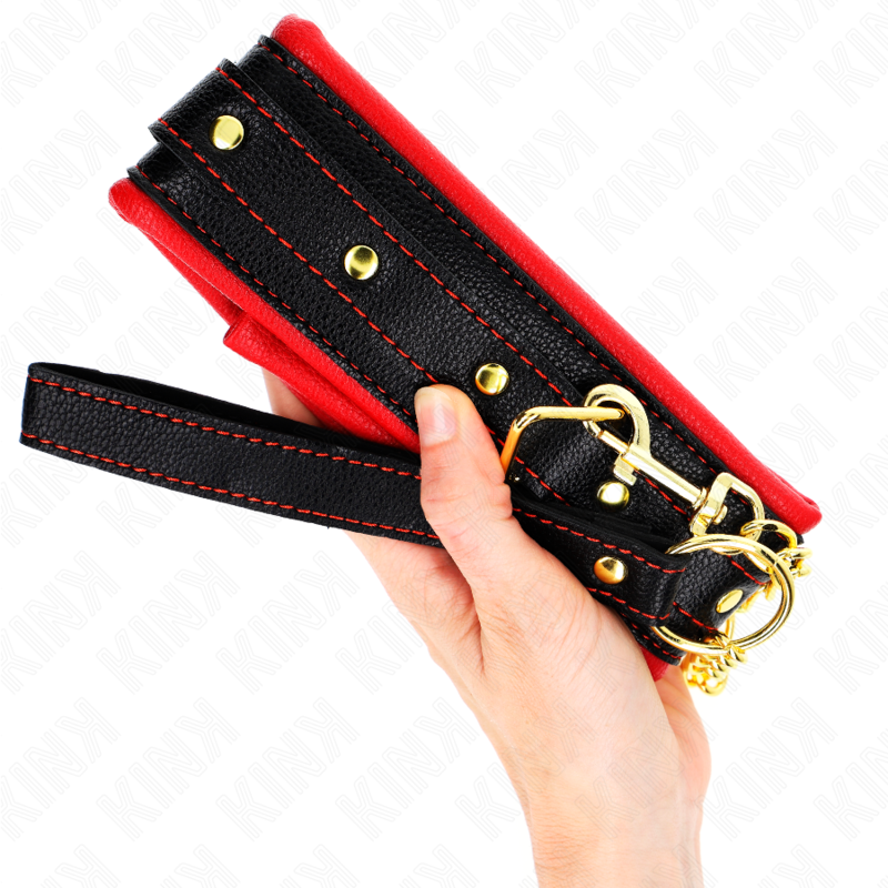 Kink Necklace With Sponge - Imitation Leather Strap Model 2