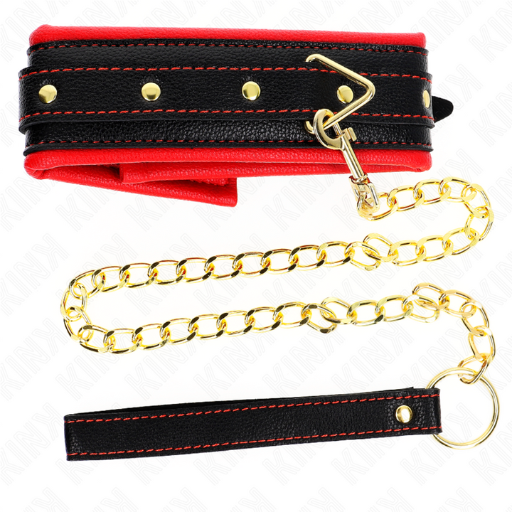 Kink Necklace With Sponge - Imitation Leather Strap Model 2