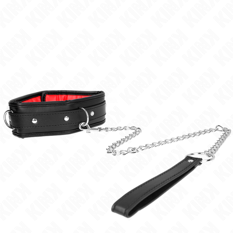 Kink Necklace With Sponge - Imitation Leather Strap Model 3