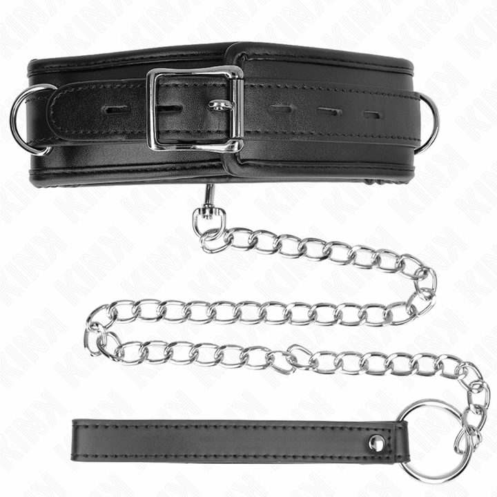 Kink Necklace With Sponge - Imitation Leather Strap Model 3