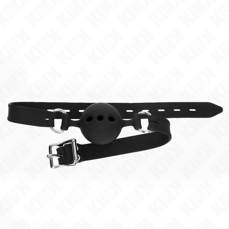 Kink Full Silicone Gag - 55 X 2 CM With 5 CM Ball Size L Black