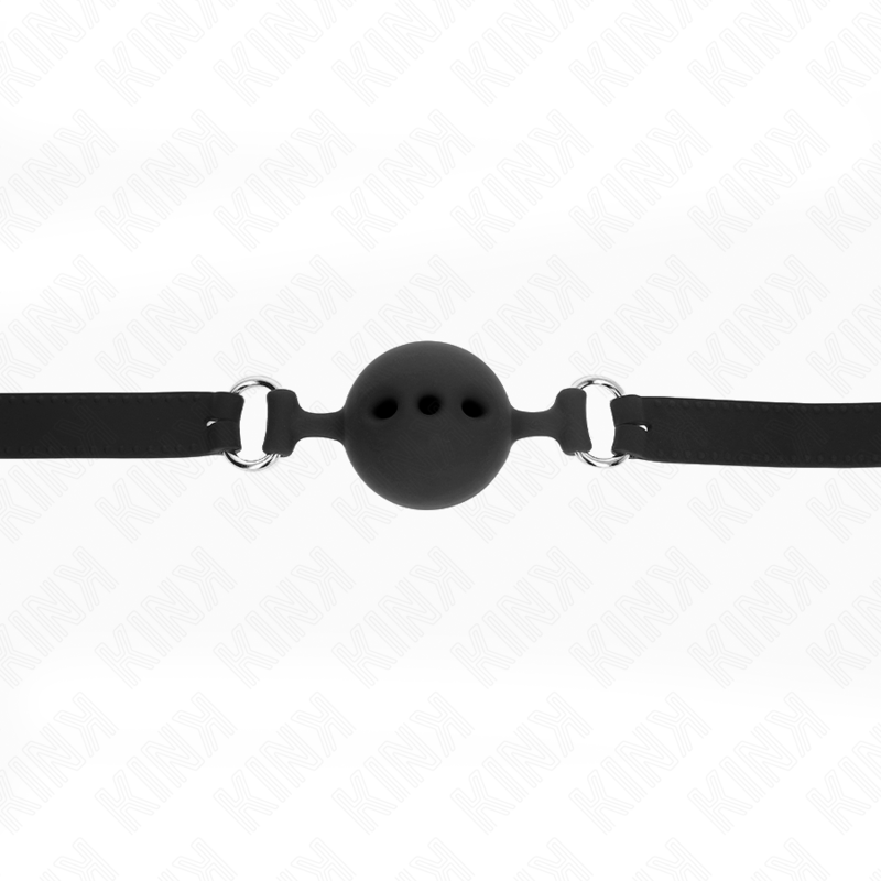 Kink Full Silicone Gag - 55 X 2 CM With 5 CM Ball Size L Black