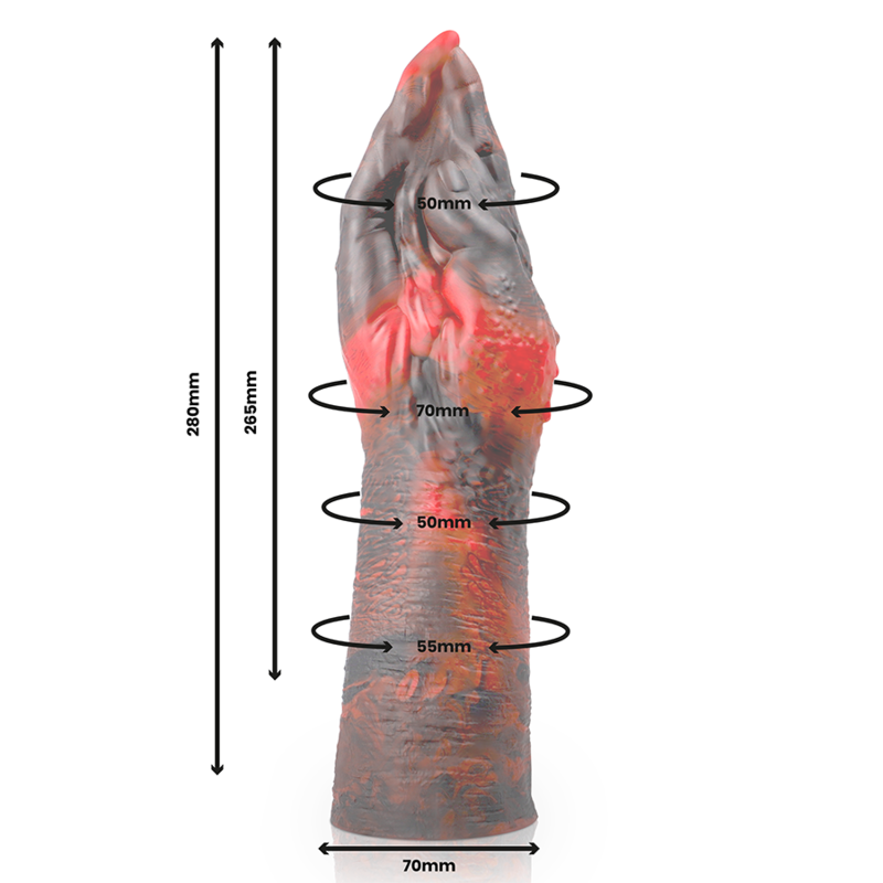 Lilith Dildo Evil Demon L — Purple silicone