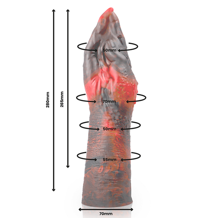 Lilith Dildo Evil Demon L — Purple silicone