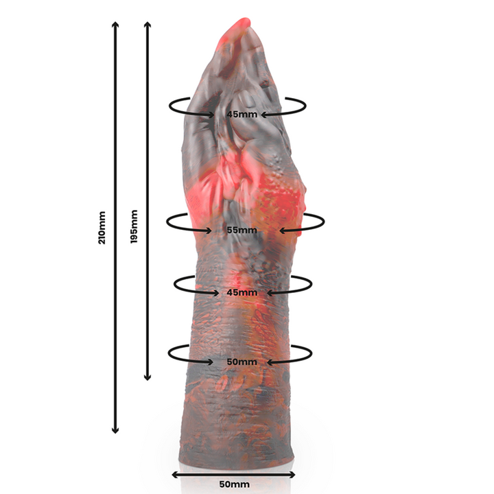 Lilith Dildo Evil Demon M — Purple silicone