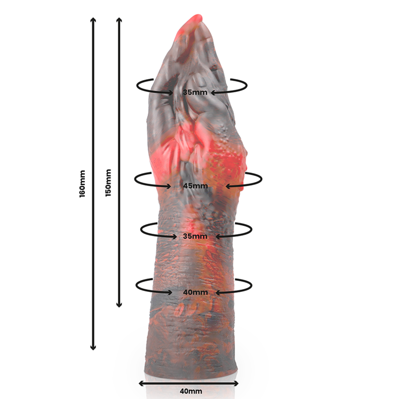 Lilith Dildo Evil Demon S — Purple silicone