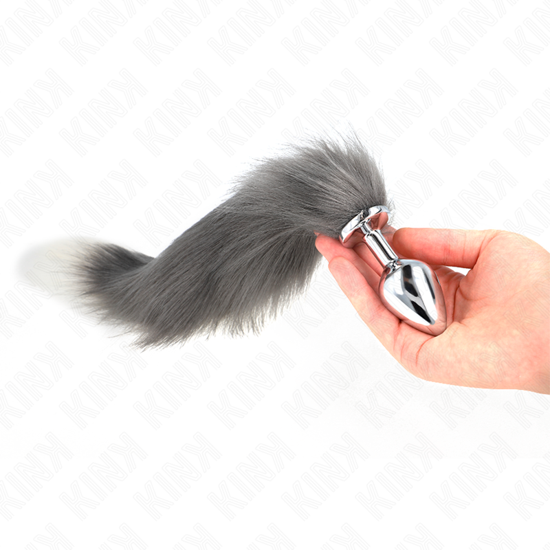 Kink Anal Plug - Size M 8 X 3.5 CM With Synthetic Tail 40 CM