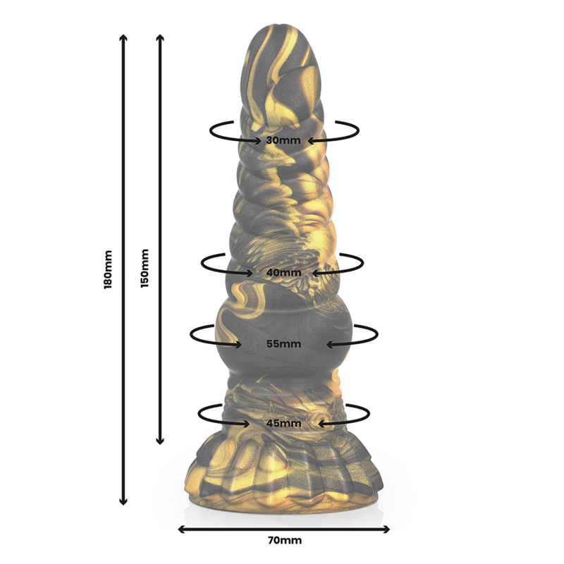 Epic - Furias Dildo Greek Mythological Creature — Black