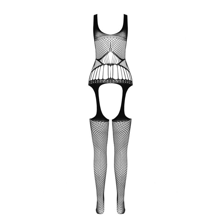 PASSION - BS 106 BODYSTOCKING BLACK ONE SIZE