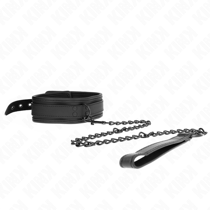 Kink Neoprene Bondage Collar - Model 1 With Belt 78 CM
