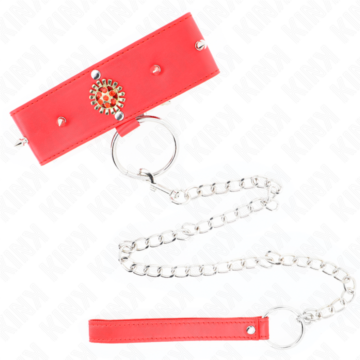 Kink Red Diamond Necklace - With Belt 65 CM Ajdustable 35-51