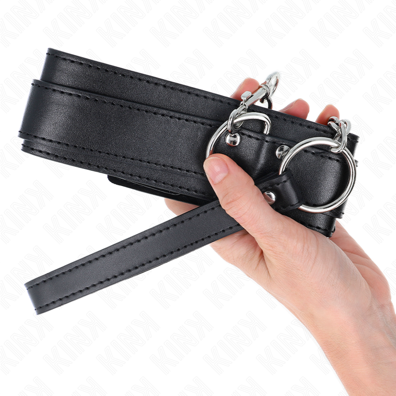 Kink Necklace With Strap - 65 CM Silver Buckles Adjustable