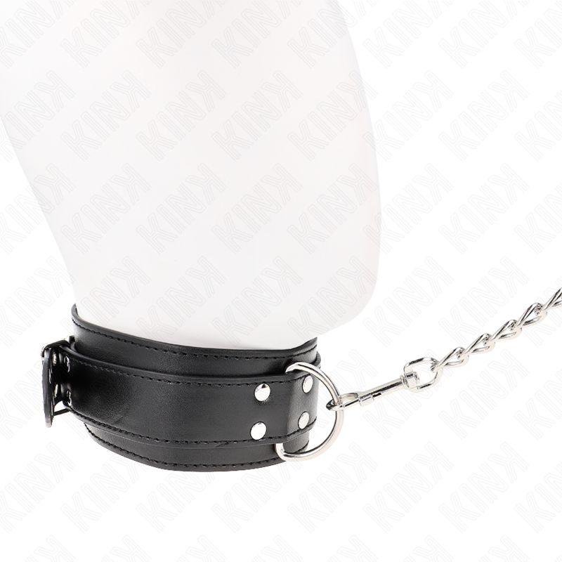 Kink Necklace With Strap - 65 CM Silver Buckles Adjustable
