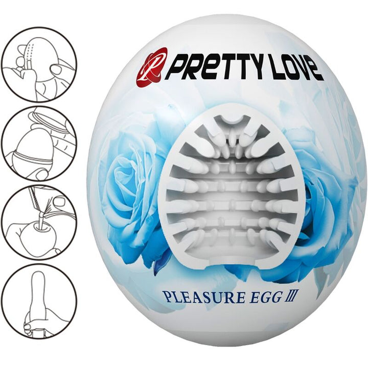 Pretty Love Male Masturbator - Egg White