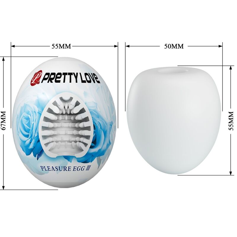 Pretty Love Male Masturbator - Egg White