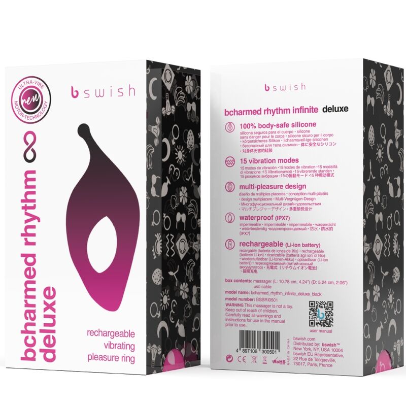 B Swish - Bcharmed Rhythm Infinite Deluxe Penis Ring 15