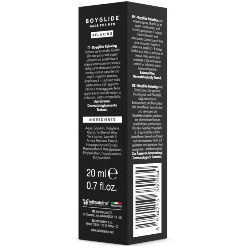 Intimateline Boyglide - Anal Relaxing Spray 20 ML