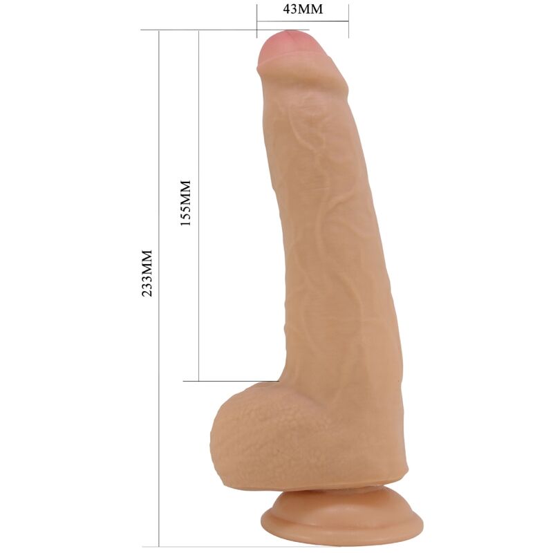 Pretty Love Draco Realistic Dildo — Flesh/TPR