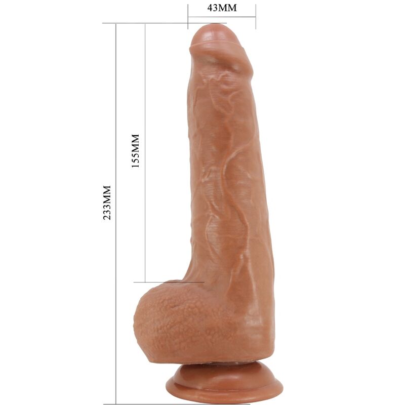Pretty Love Draco Realistic Dildo Model 2 — Flesh/TPR