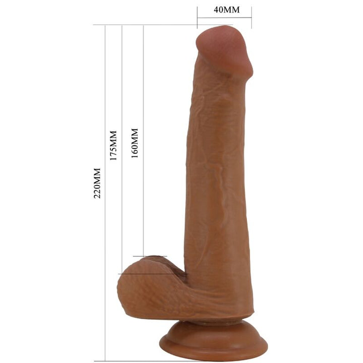 Pretty Love Tallen Realistic Dildo — Brown/TPR