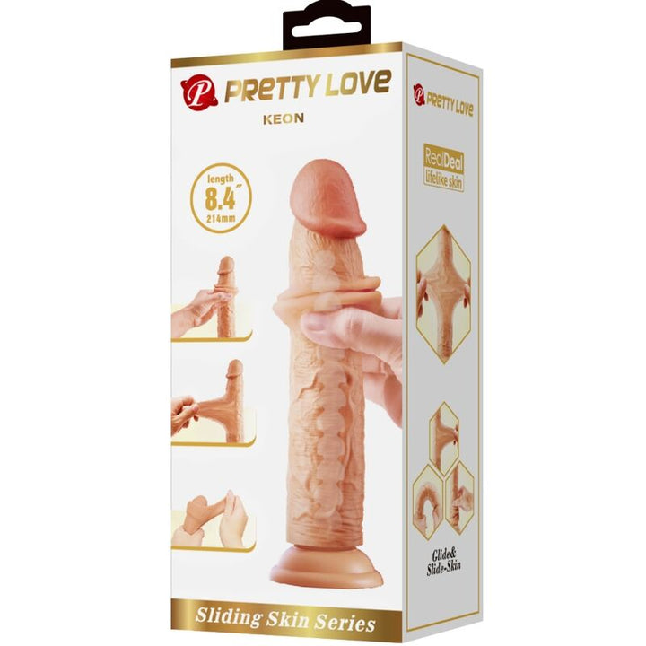 Pretty Love Keon Realistic Dildo — Flesh/TPR