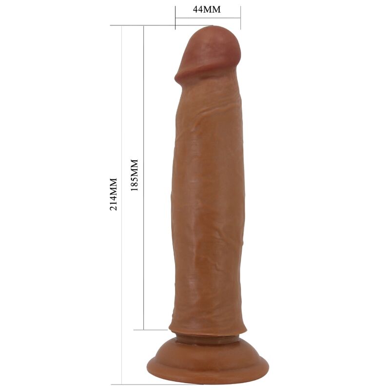 Pretty Love Keon Realistic Dildo — Brown/TPR