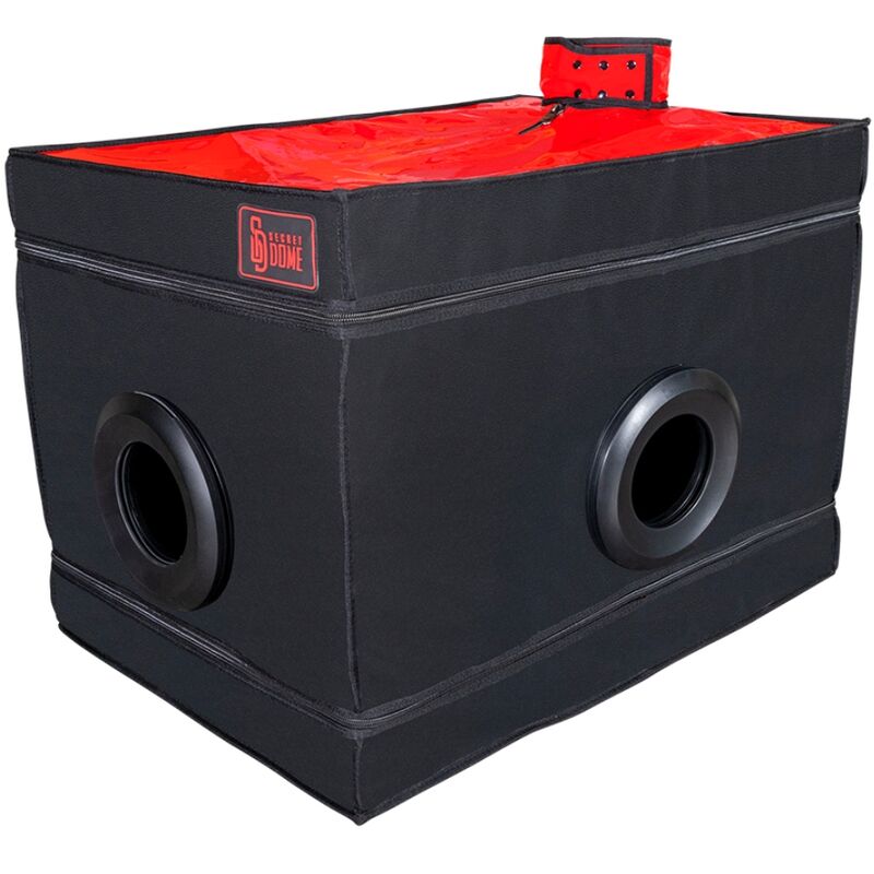Secret Dome Kink Club La Niche Cabin Black & Red