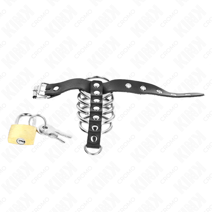 Kink Leather Penis - Ring With Lock Strap 21 X 2 CM And 5