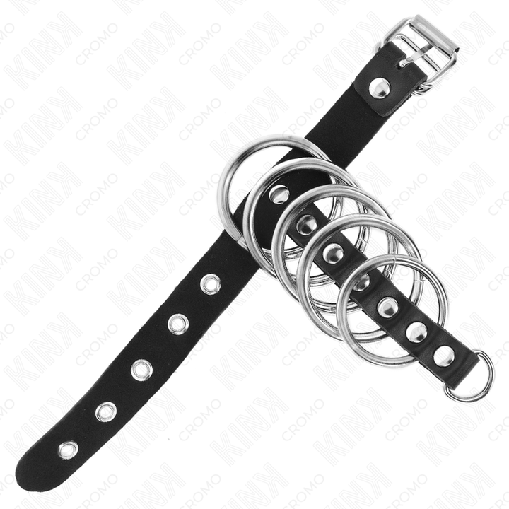 Kink Leather Penis - Ring With Lock Strap 21 X 2 CM And 5