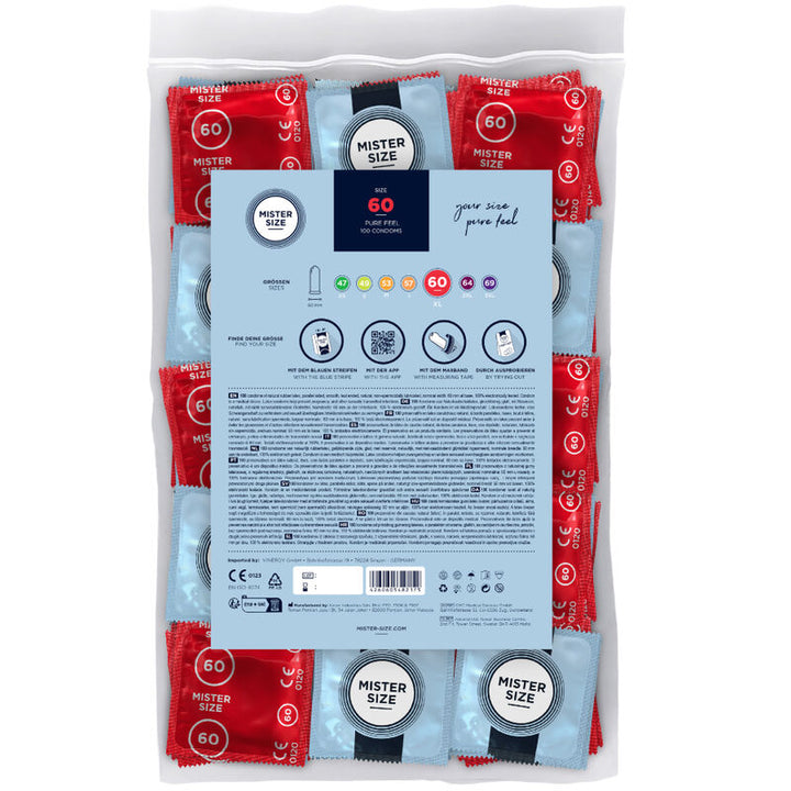Mister Size - Condom Size XL 60 Mm (100 Units)