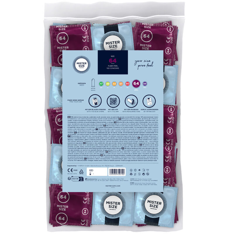 Mister Size - Condoms Size XXL 64 Mm (100 Units)