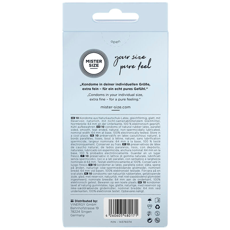Mister Size - Condoms Size XXL 64 Mm (10 Units)