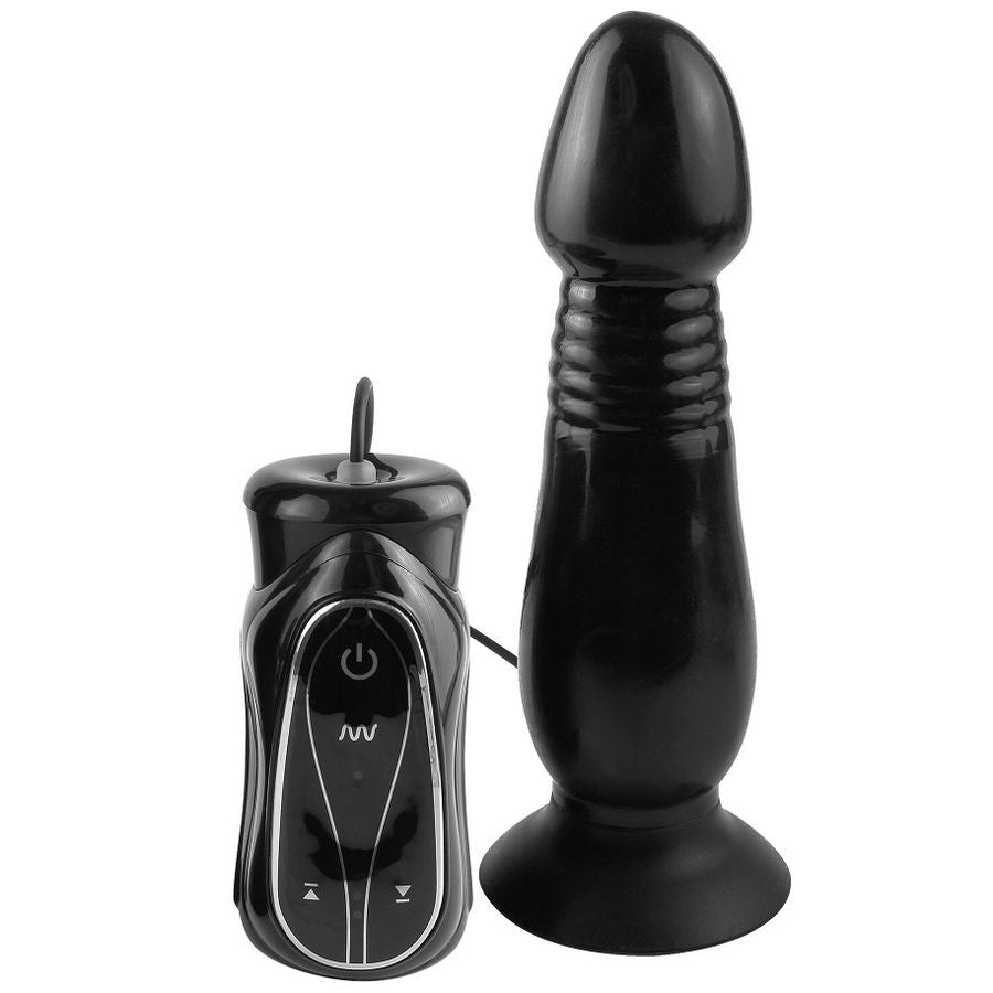 Anal Fantasy Plug Thruster Vibrator — Black silicone