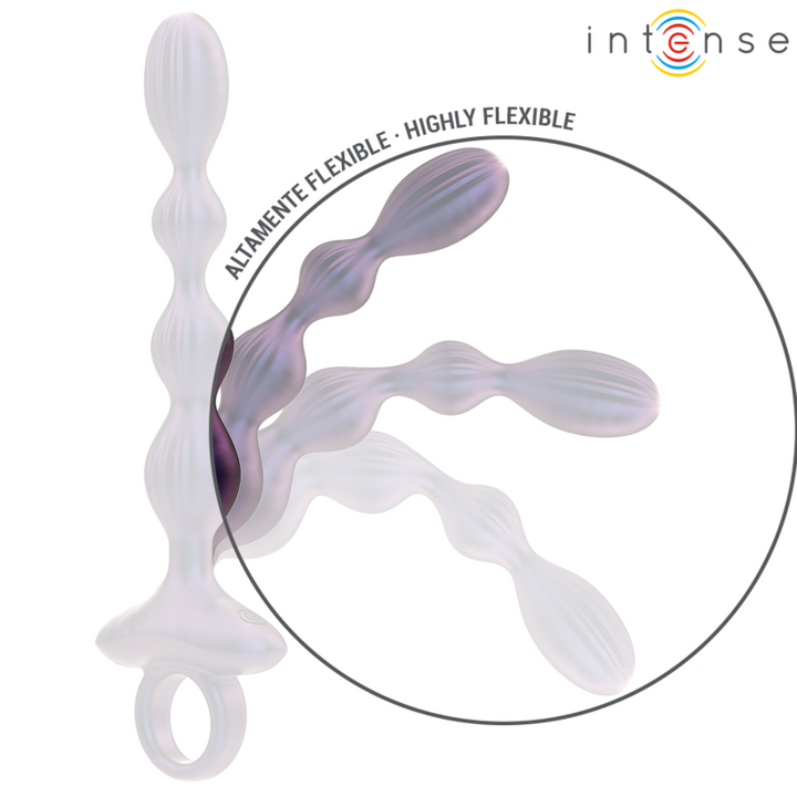 Intense Jackie Vibrating Anal Plug — Purple silicone