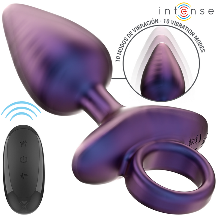 Intense Michael Vibrating Anal Plug — Purple silicone
