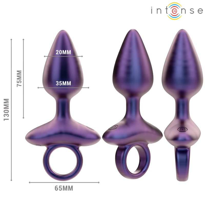 Intense Michael Vibrating Anal Plug — Purple silicone