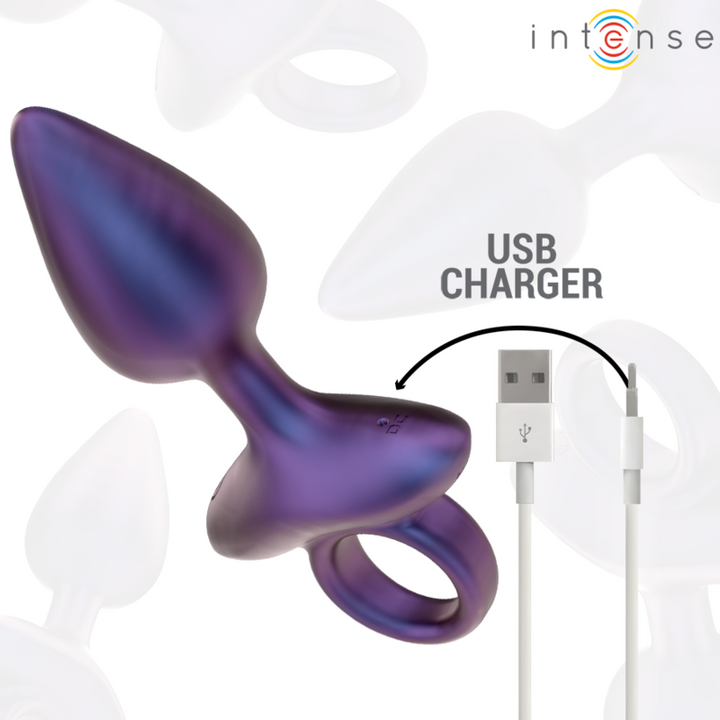 Intense Michael Vibrating Anal Plug — Purple silicone