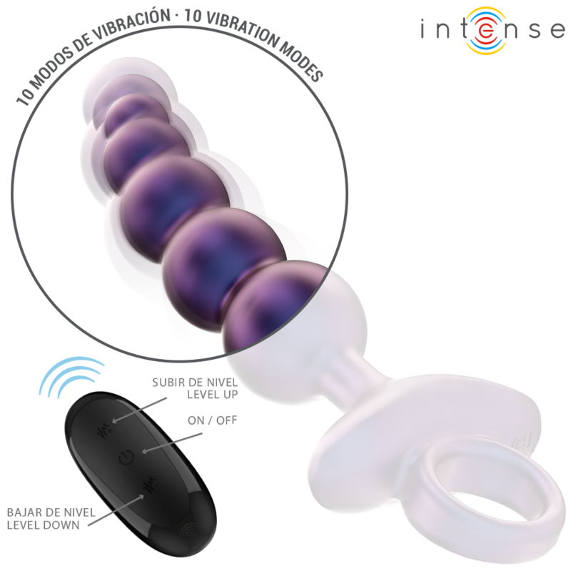 Intense Tito Vibrating Anal Plug — Purple Silicone