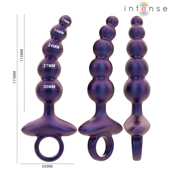Intense Tito Vibrating Anal Plug — Purple Silicone