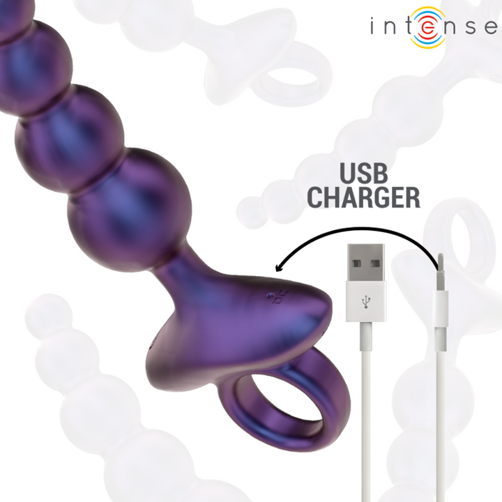 Intense Tito Vibrating Anal Plug — Purple Silicone